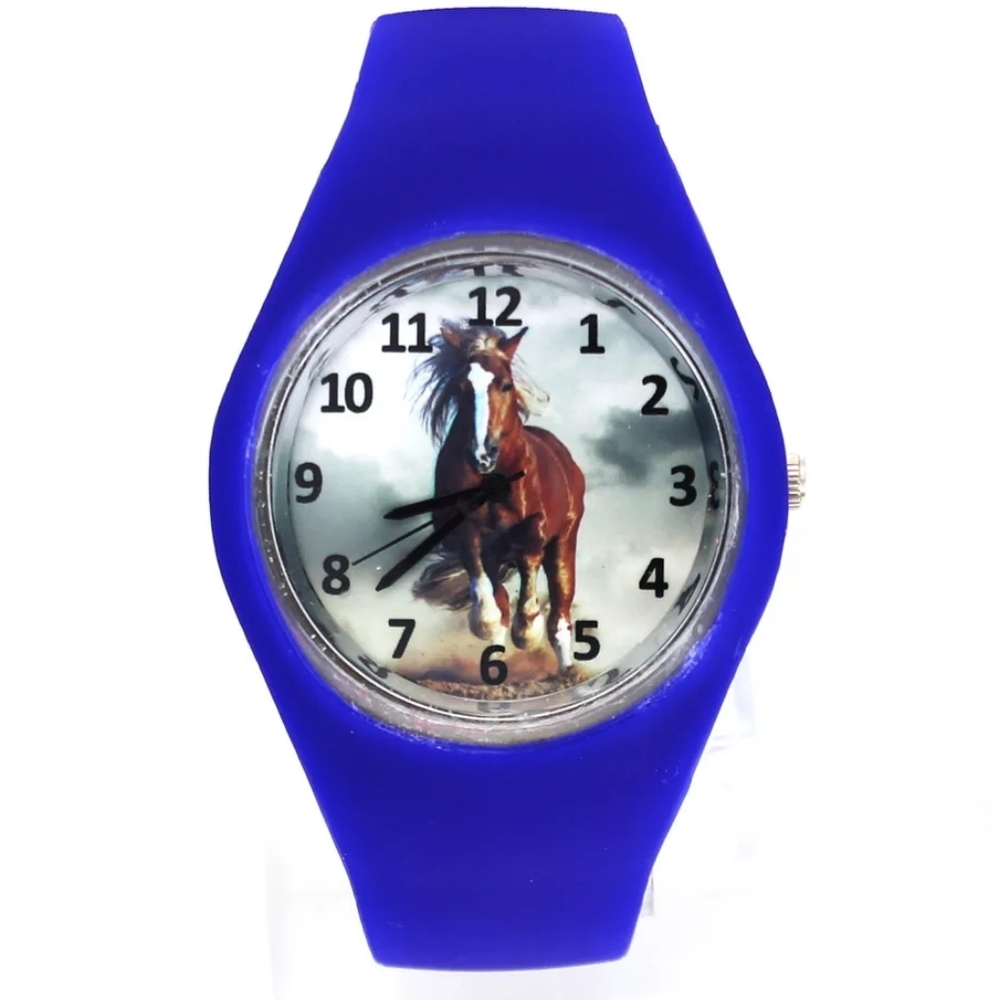 Blue Horse Watch Rodeo Western Country Rodeo Farm Ranch Caballo Vaquero Equestri